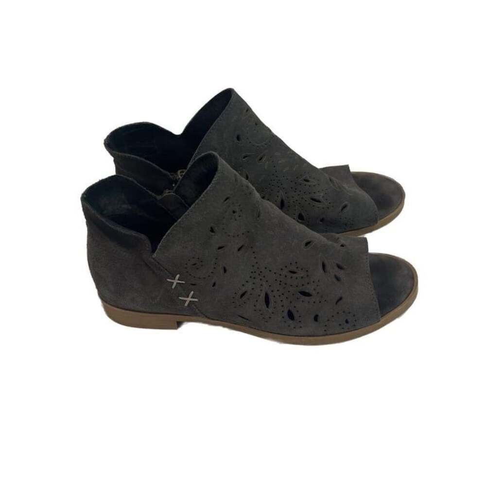 Coolway Nalia Suede Open Toe Ankle Boots